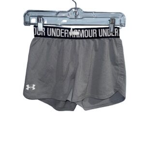 ~Under Armour Gray Athletic Shorts Lightweight Performance Fit